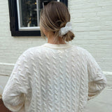 Statement Scrunchie in White