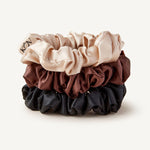 3 Pack Silk Scrunchie - 100% Mulberry Silk