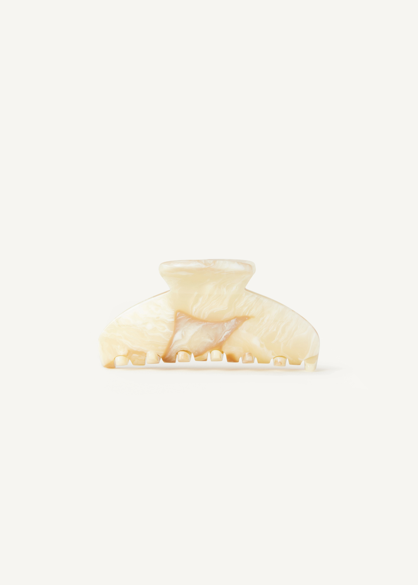 Claw Clip Cream - Demi Clip in Oak