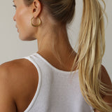 Silk Hair Tie Trio in Black