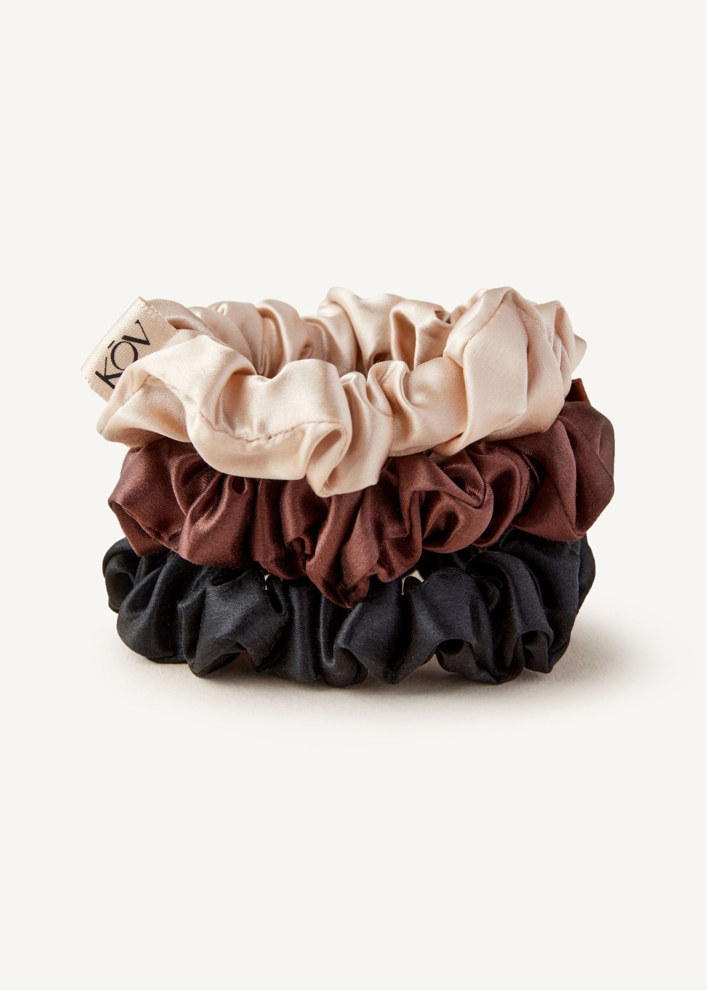 3 Pack Silk Scrunchie - 100% Mulberry Silk