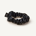 Black Silk Scrunchie - 100% Pure Silk