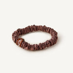 Brown Silk Hair Tie - 100% Pure Silk