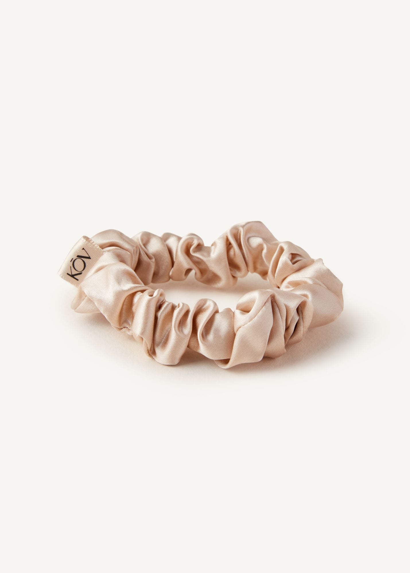 Champagne Silk Scrunchie - 100% Pure Silk