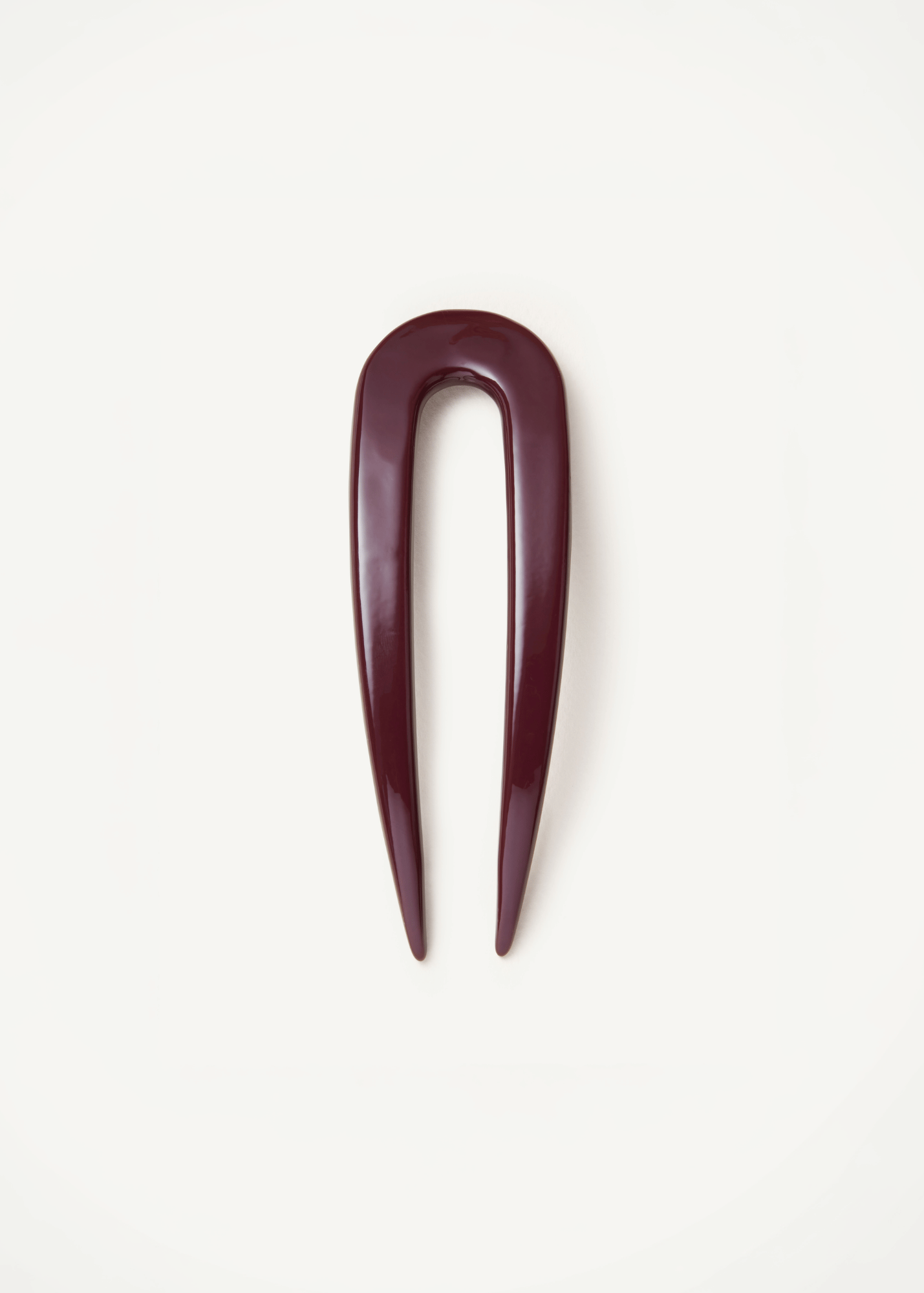 French Pin in a deep purple colour on a white background