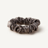 Grey Silk Scrunchie - 100% Pure Silk