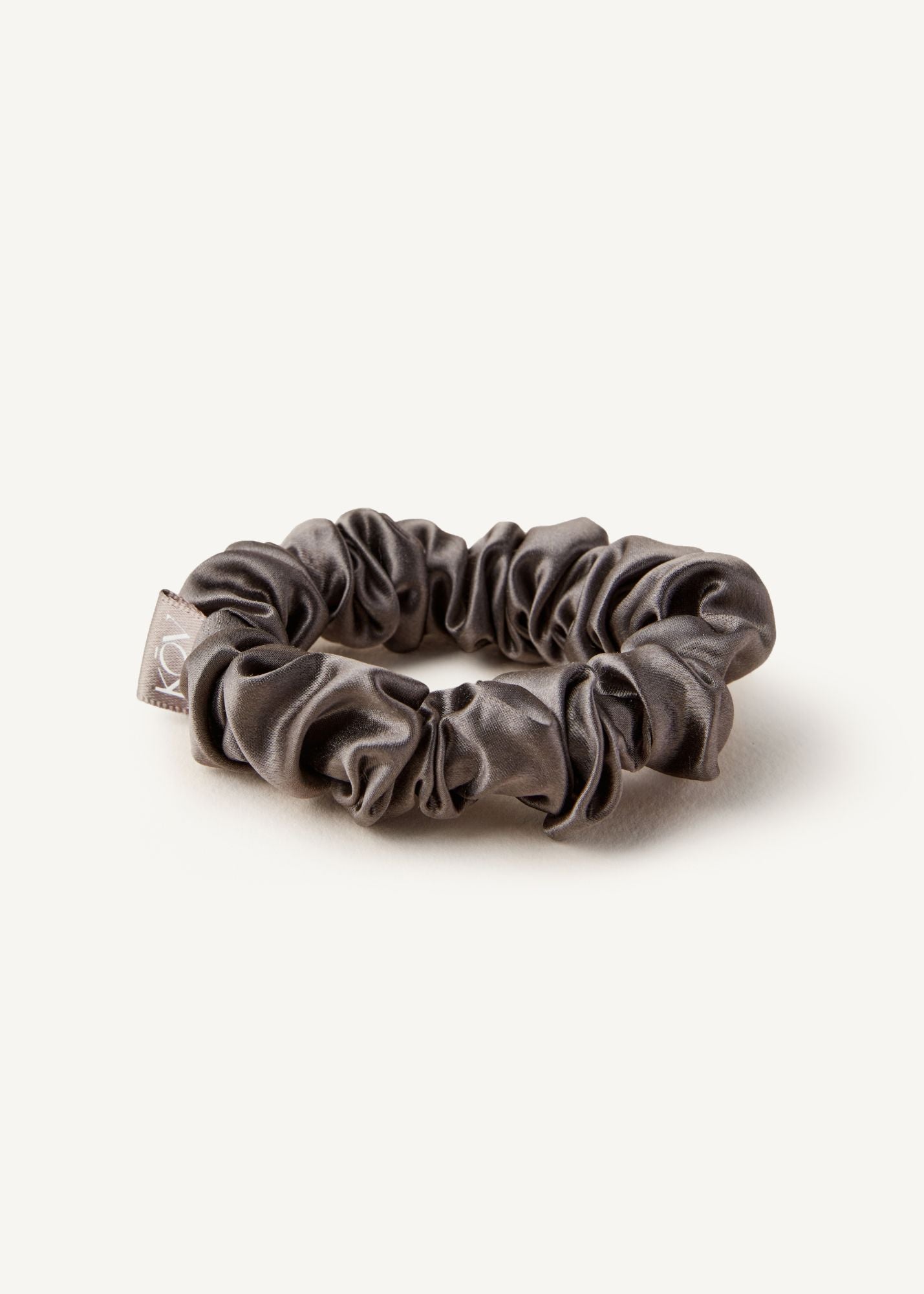 Grey Silk Scrunchie - 100% Pure Silk