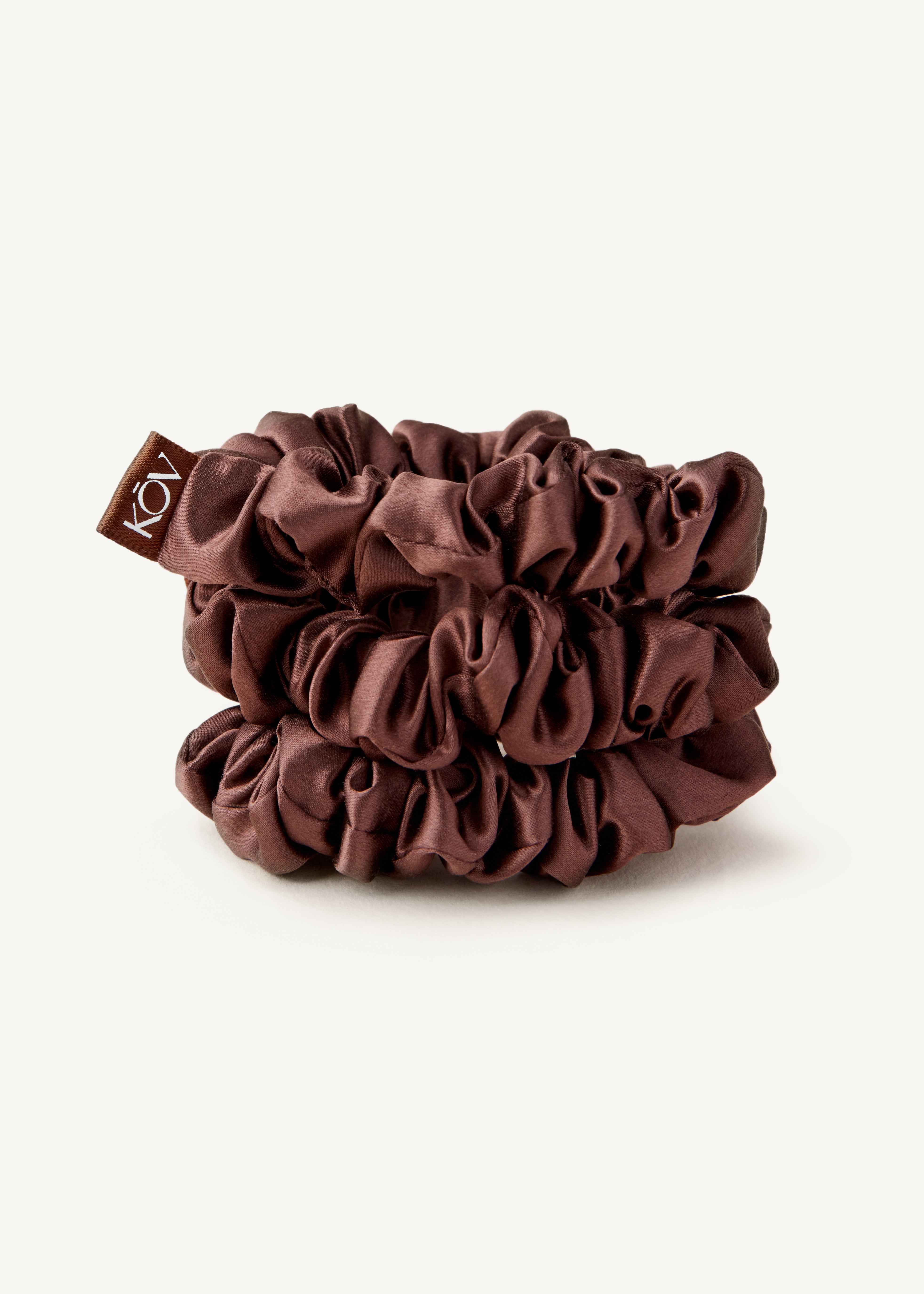 Silk Scrunchie in Espresso