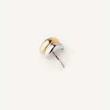 The mixed metal hair cuff, a two-toned gold and silver cuff on a white background
