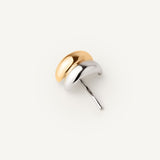 The mixed metal hair cuff, a two-toned gold and silver cuff on a white background