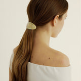 Oval Barrette in Oak