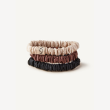 3 Pack Silk Hair Tie - 100% Mulberry Silk