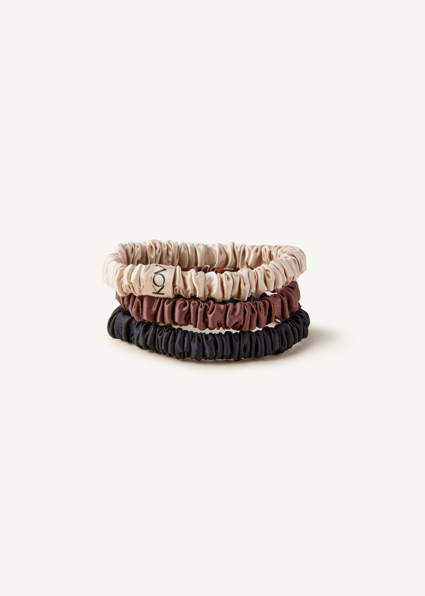 3 Pack Silk Hair Tie - 100% Mulberry Silk
