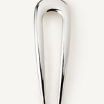 The French Pin in Silver on a white background