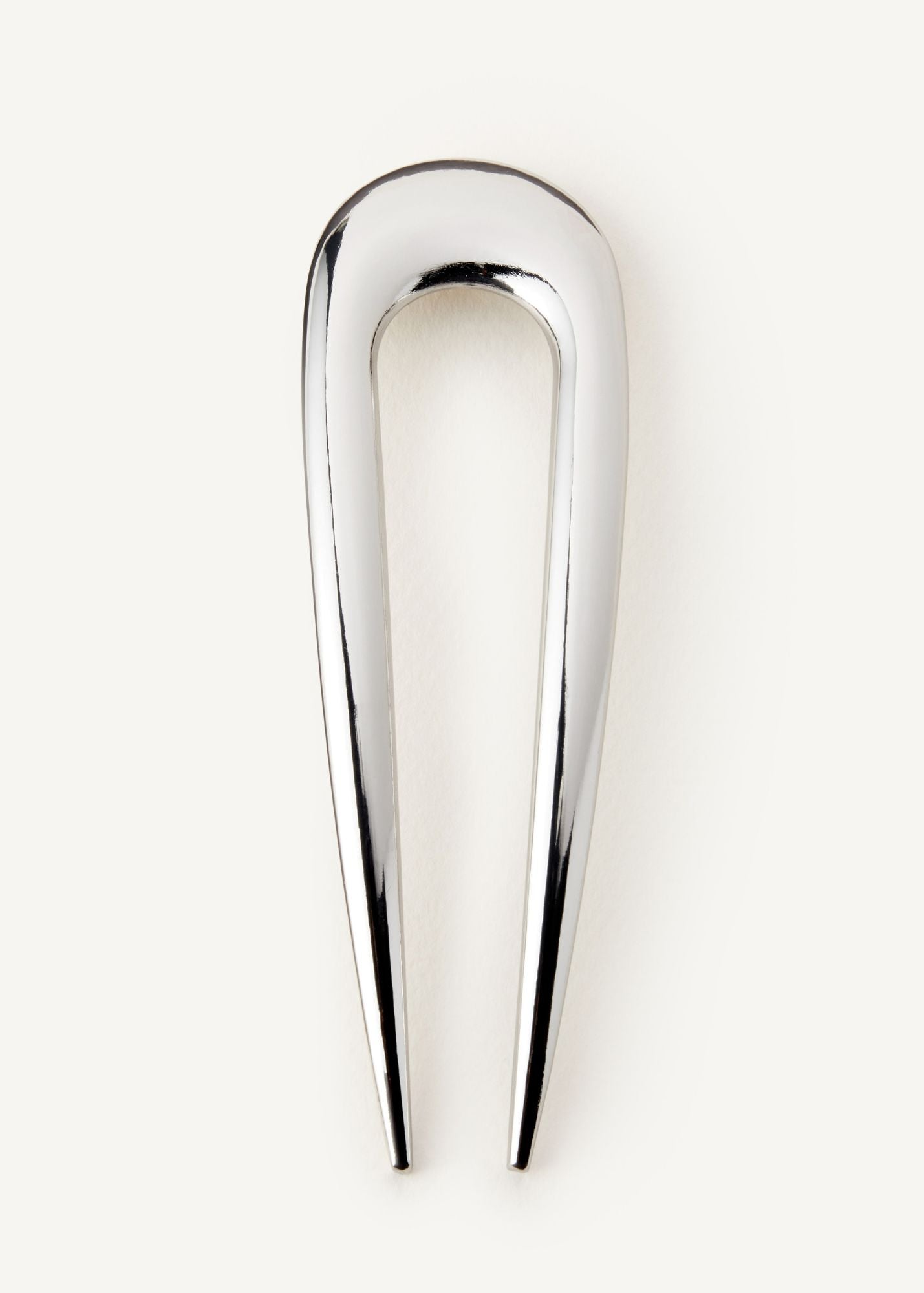 The French Pin in Silver on a white background