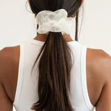 Statement Scrunchie in White